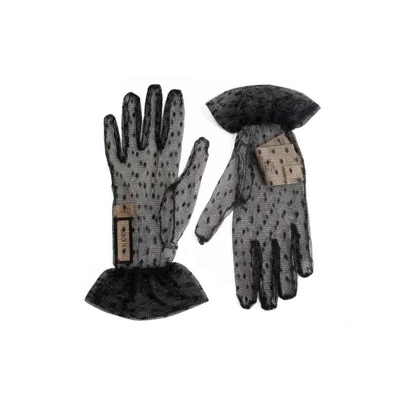 GUCCI Polyamide Gloves Women's Black-0
