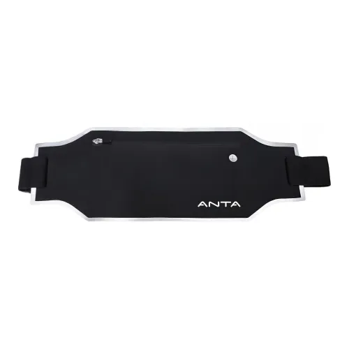 Anta Lycra Fabric Cell Phone Pouch Sling Bag One Shoulder Crossbody Fanny Pack Regular Unisex Black