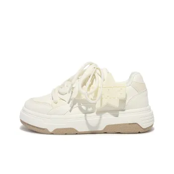 Miss Zhang Cushioning Lightweight Breathable Low Top Skateboard Shoes Women's Beige