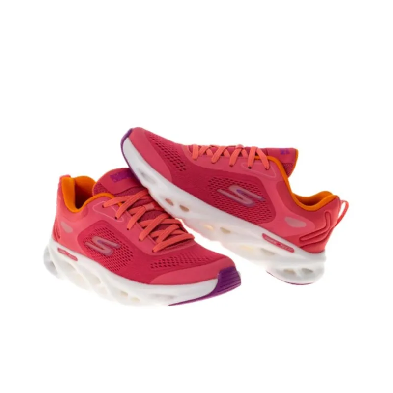 Skechers GO RUN Swirl Tech Speed Anti Slip Wear Resistant Low Top Running Shoes Women's Red-3