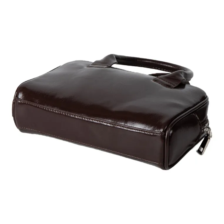 HAWA PU Bowling Bag Handbag Medium Size Women's Black/Red/Silver/Ecru/Coffee-12