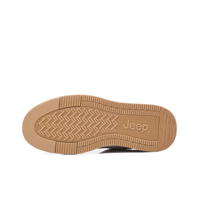 Jeep Anti-Slip Wear-Resistant Low-Top Skateboard Shoes Men's Gray-12