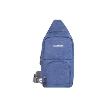 Wenger Fabric One Shoulder Crossbody Sling Bags Small Size Men's Blue