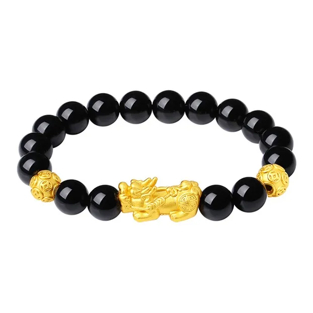 FUSSEM Obsidian Jade Bracelets Unisex-1