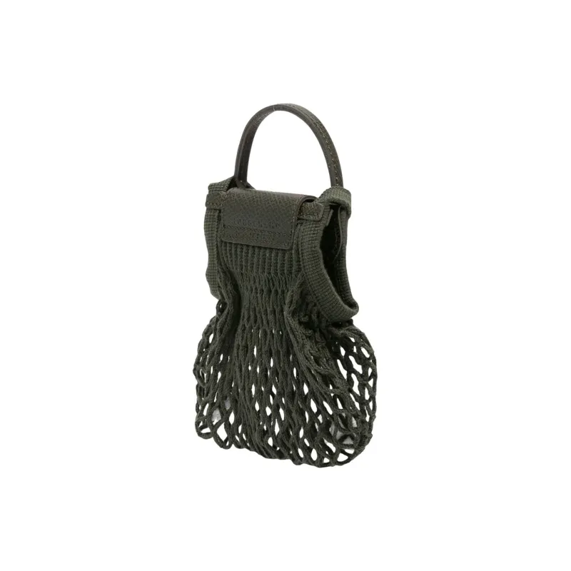 LONGCHAMP XS Le Pliage Filet Mesh Floral-appliqué Bag-1