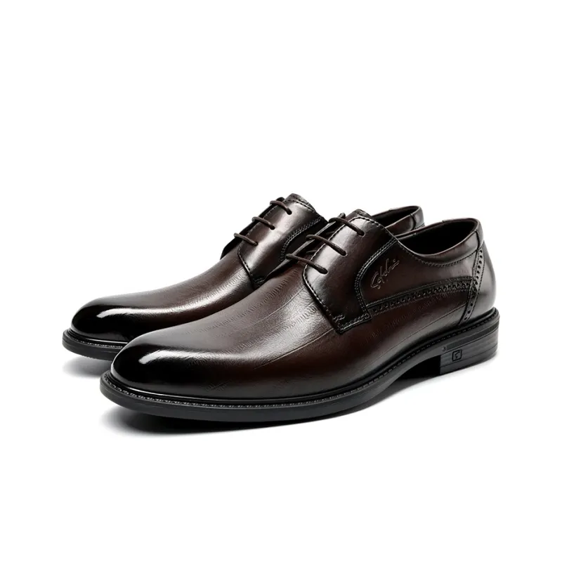 Satchi Dress Shoes Men's Coffee 3CM-2