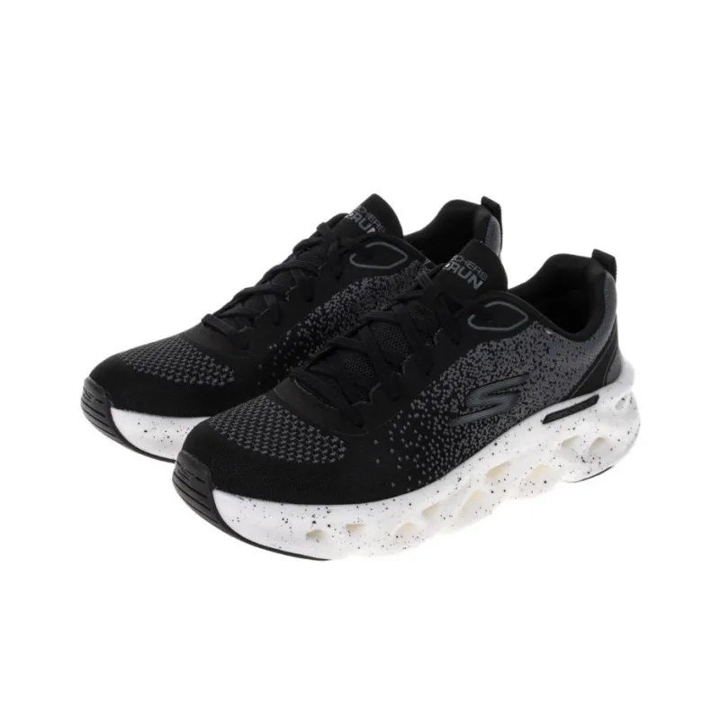 Skechers GO RUN SWIRL TECH Anti-Slip Wear-Resistant Low-Top Running Shoes Men's Black-2