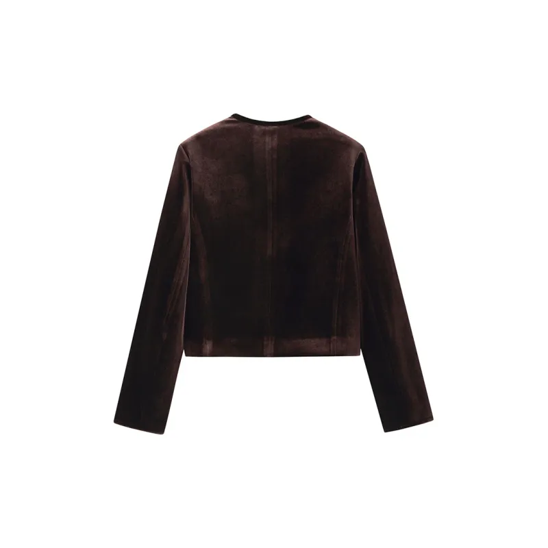 ZHOUMIAO Velvet feel Coat Women's-3