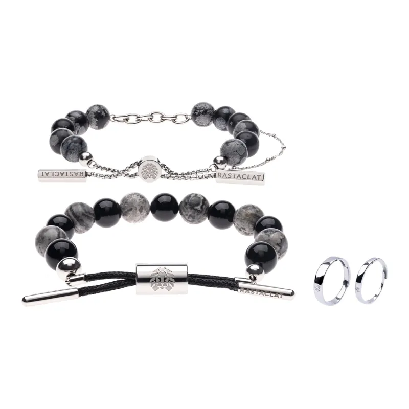 Rastaclat Black Agate Bracelets Unisex-6