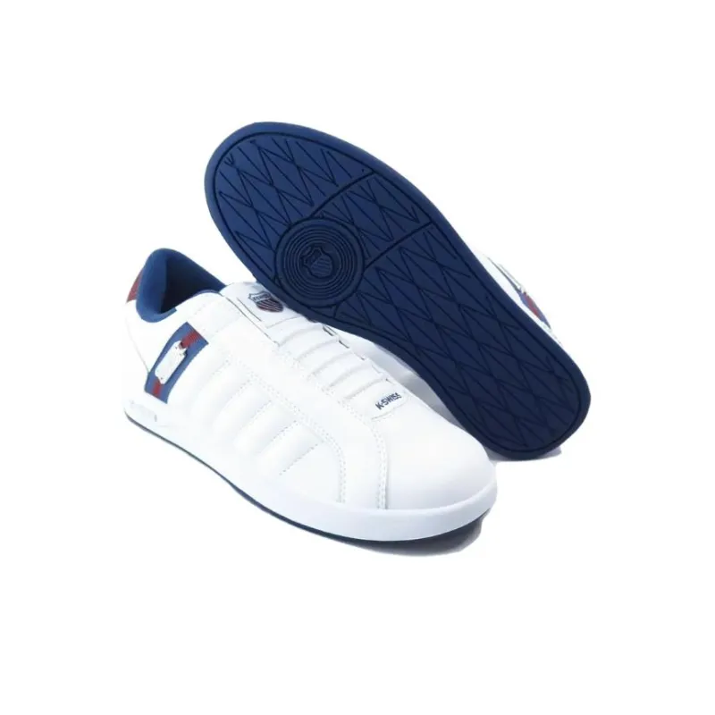 KSWISS Lundahl Slip On S CMF Cushioning, Wear Resistant Low Top Running Shoes Men's White-4