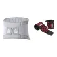 Gray Waist Protector 102+Black Red Wrist Brace