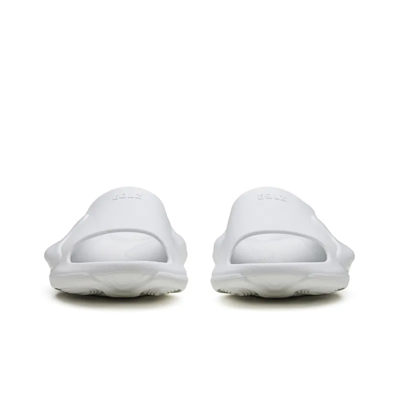 EQLZ EQUALIZER Oasis Quiet Abrasion Resistant Slide Slippers Unisex Devil White-4