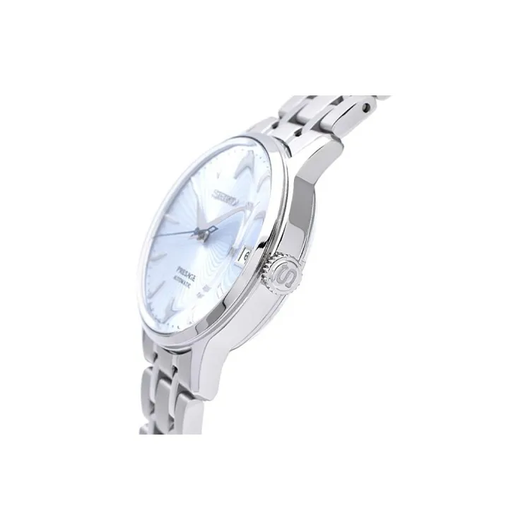 SEIKO Pioneer Cocktail Collection Mechanical Movement Stainless Steel Watchband Watch Women's Watch Blue Dial-2