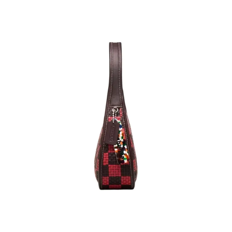 COACH Ergo Recycled Leather Handbag Shoulder Bag Medium Size Women's Ox Blood Color-2