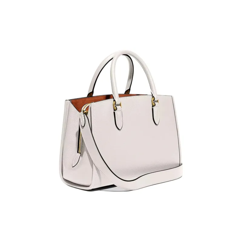 COACH Brooke Leather Tote Bag Shopping Bag Shoulder Bag Crossbody Bag Handbag Large Size Women's White-1