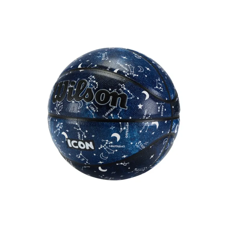 Wilson ICON Series PU Basketball Starry Blue Size 5 7 Size Training Unisex-3