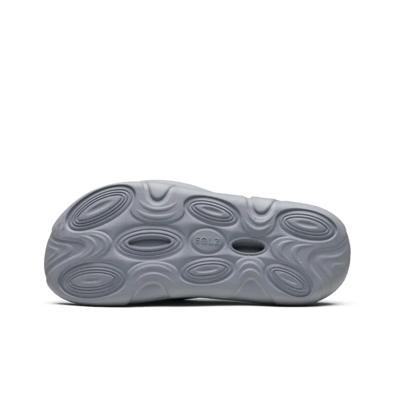 EQLZ EQUALIZER Oasis Quiet Abrasion Resistant Slide Slippers Unisex Phantom Gray-6