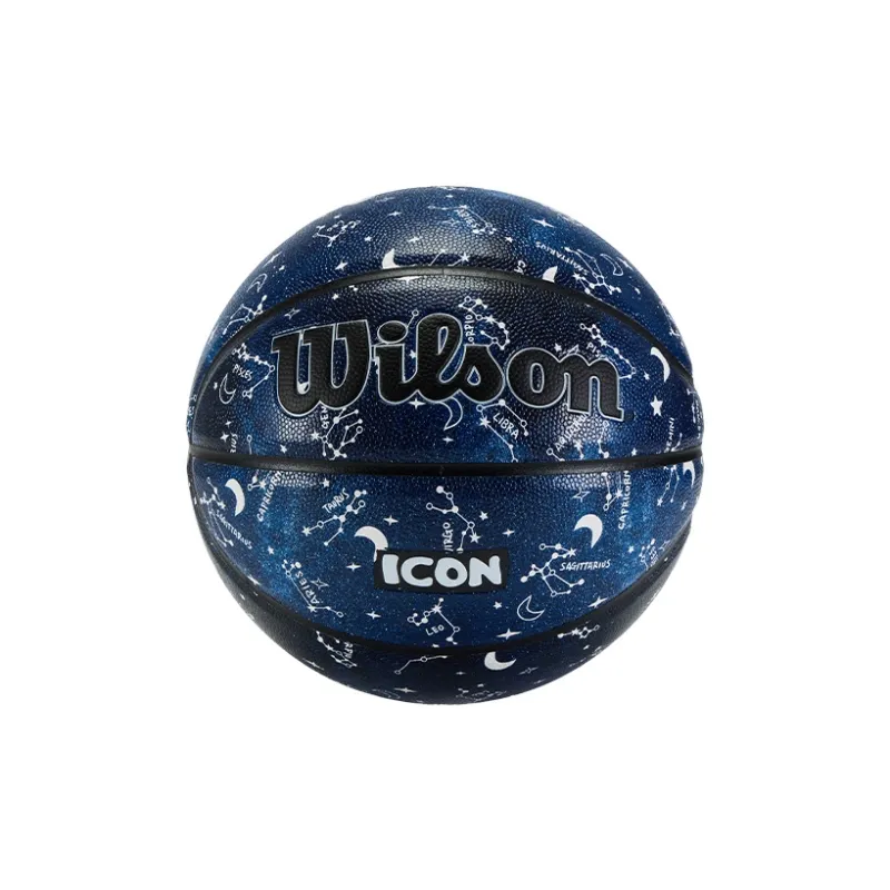 Wilson ICON Series PU Basketball Starry Blue Size 5 7 Size Training Unisex-1