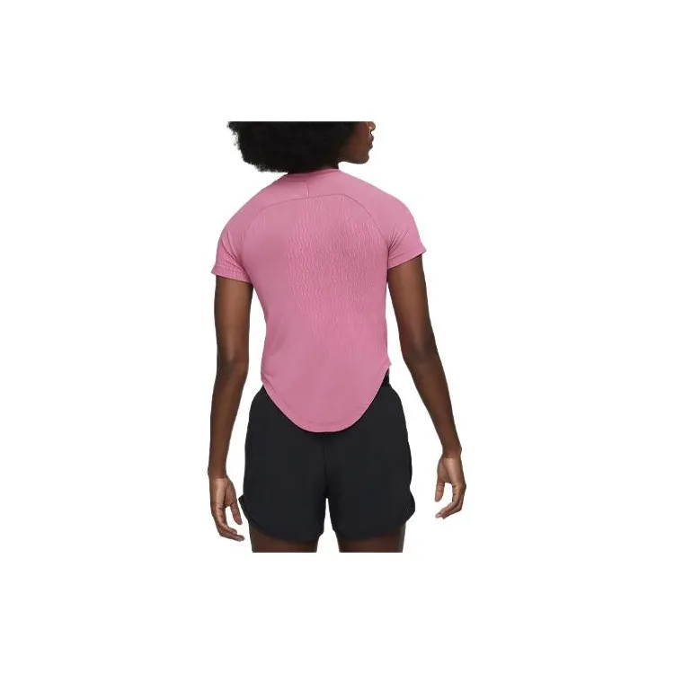 Nike T-Shirt Women's Refining Gold Pink-1