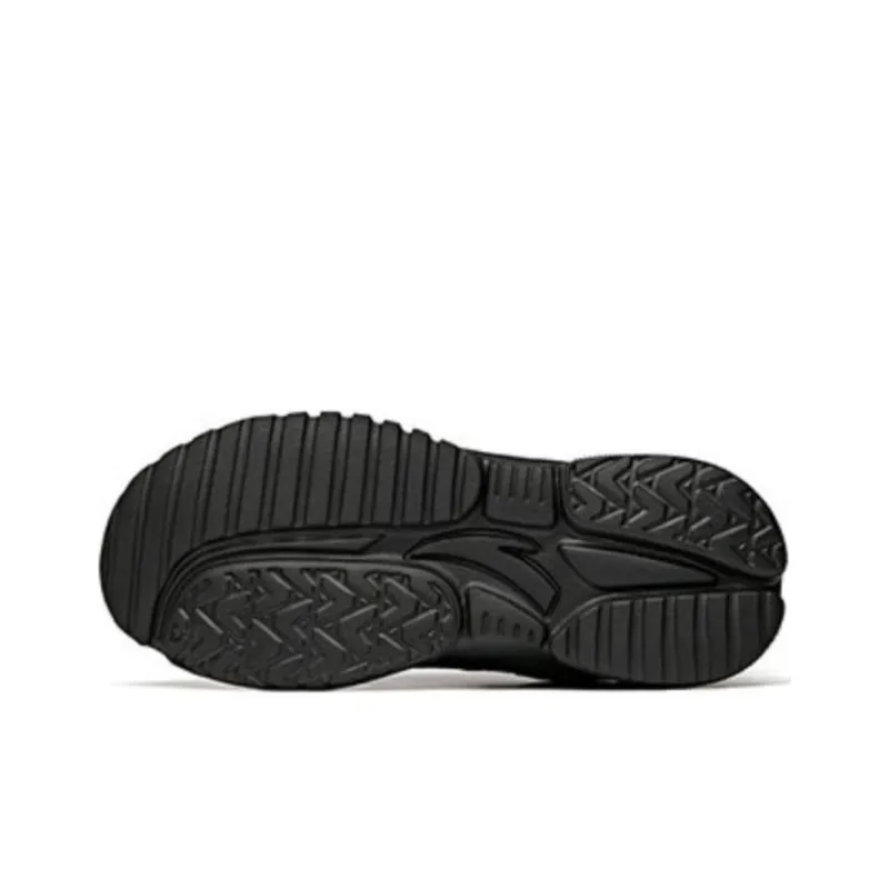 Anta Cushioned Wear-Resistant Water-Resistant Low-Top Casual Shoes Men's Black-4