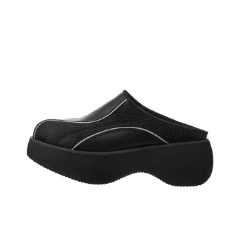 Open Yy Wrap-toe Slippers Women's Black