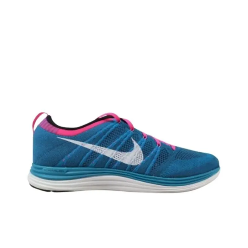 Nike Flyknit One+ Neon Turquoise/White Squadron Blue Pink Flash-1