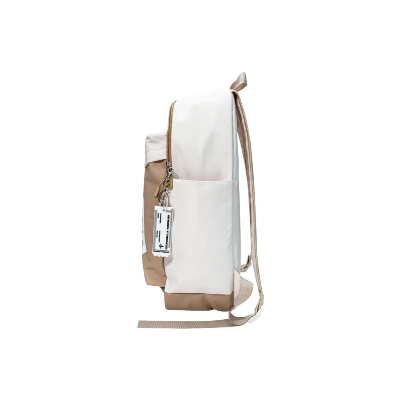 GF Nylon Backpack Large Size Unisex Black/White-20
