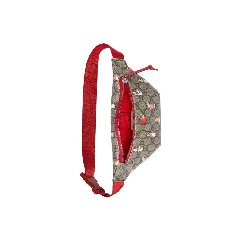 GUCCI Peter Rabbit™ Collaboration Canvas With Leather Fanny Pack Kids' Ebony Green & Red-5