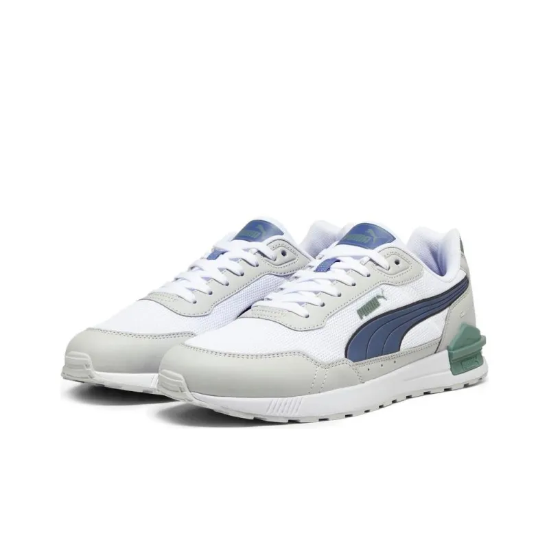 PUMA Graviton Cushioned Slip Resistant Low Top Casual Shoes Unisex Gray White-1