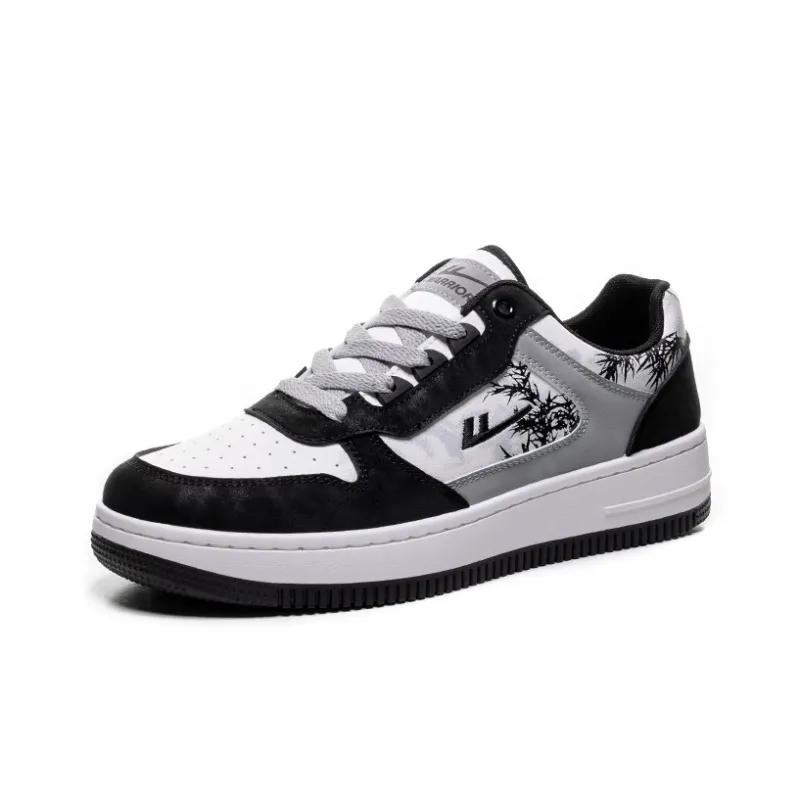 WARRIOR Ink Painting Skateboarding Shoes Unisex-1