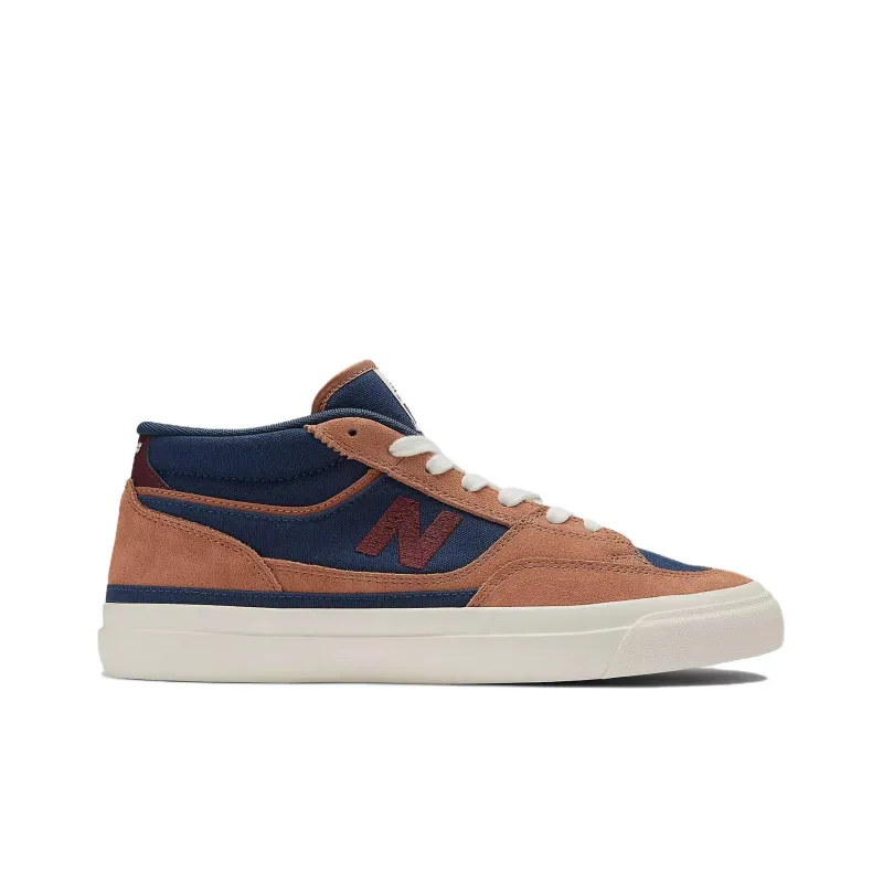New Balance Numeric Slip Resistant Shock Absorbers Low Top Skateboard Shoes Unisex Brown Blue-1