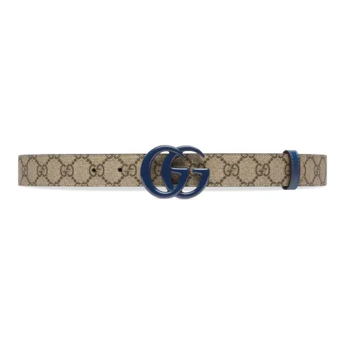 GUCCI Leather Leather Belts Men's Beige Width  3cm