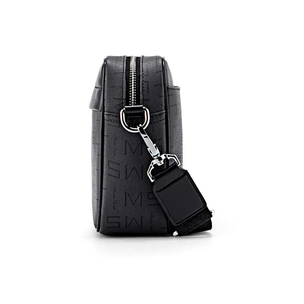 MashaLanti PVC Shoulder Bag Crossbody Bag Men's Dark Gray-2
