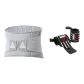 Gray Waist Protector 102+Black White Wrist Brace