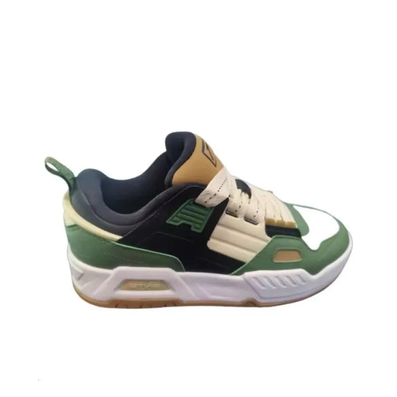 Anta Coverage High Top Skateboard Shoes Unisex Green-1