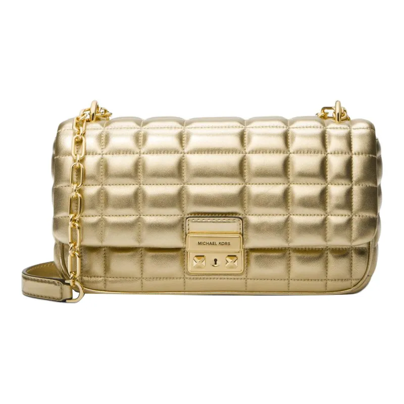 MICHAEL KORS Leather Crossbody Bag, Shoulder Bag Tubas Women's Light Gold-0