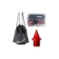 Large Capacity Backpack+Box Included Red Carbon Tack Nails (34 Pcs+Nail Pullers)