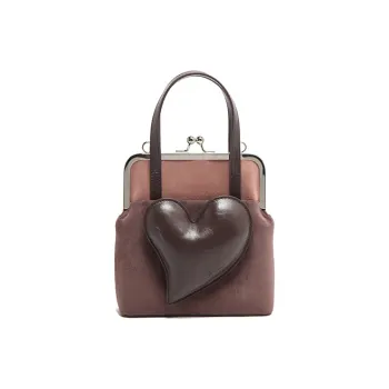 MICOCAH PU Chain Bag Crossbody Bag Shoulder Bag Women's Thick Coconut Purple Sweet Potato/Oat Latte