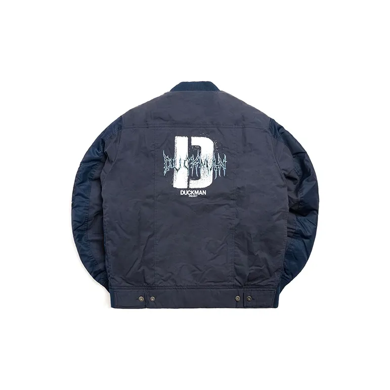 PHANTACI Jackets Unisex Navy Blue-1