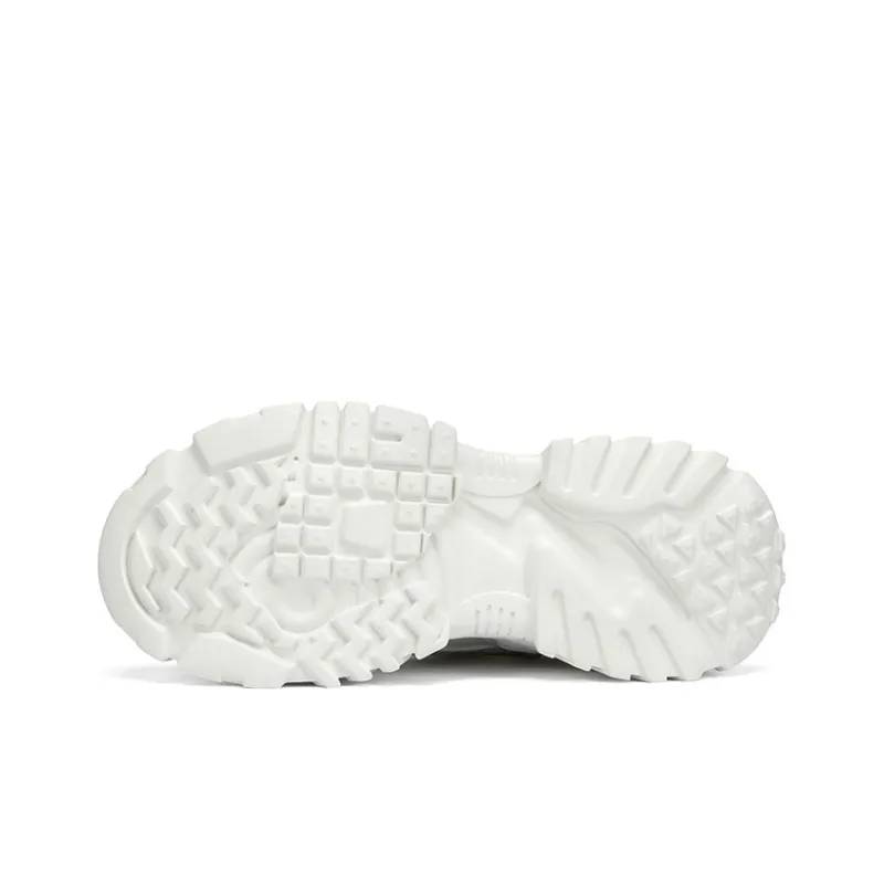BOIGEMES Low Top Chunky Sneakers Men's White-5