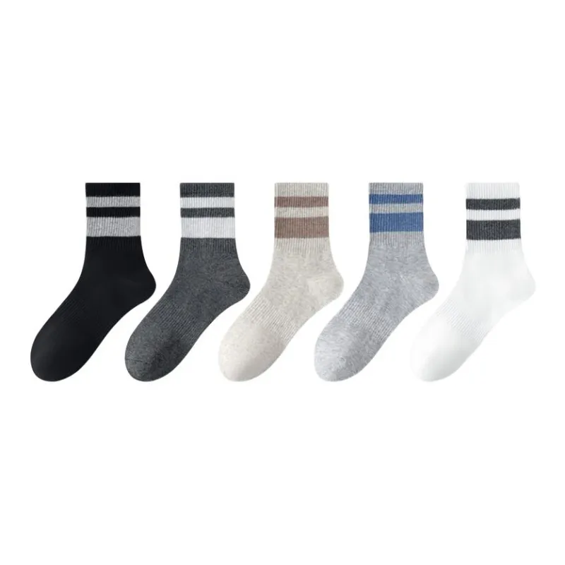 MIIOW Mid Calf Socks Men's 5 Pack-1