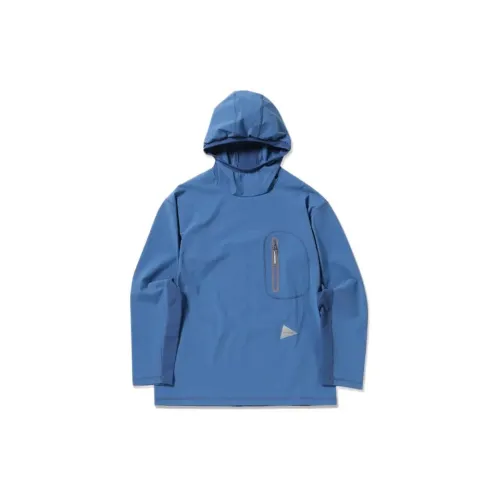 And Wander Sweatshirts Men Blue