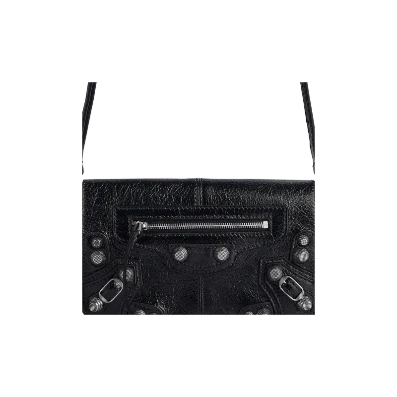 Balenciaga Le Cagole Sheepskin Crossbody Bag, Shoulder Bag Mini Women's Black-5