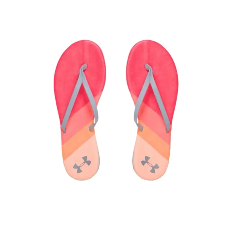 Under Armour Ignite Series Abrasion-Resistant Slip-Resistant Flip Flops Unisex Pink-2
