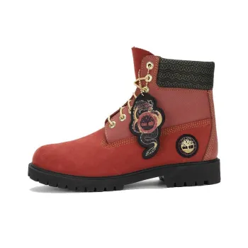 Timberland 6 Inch Lace Waterproof Boots 'Dark Red Nubuck'
