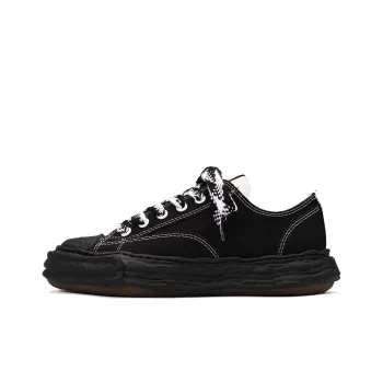 MIHARA YASUHIRO Peterson 23 Og Sole Canvas Low Black White Checkered Laces