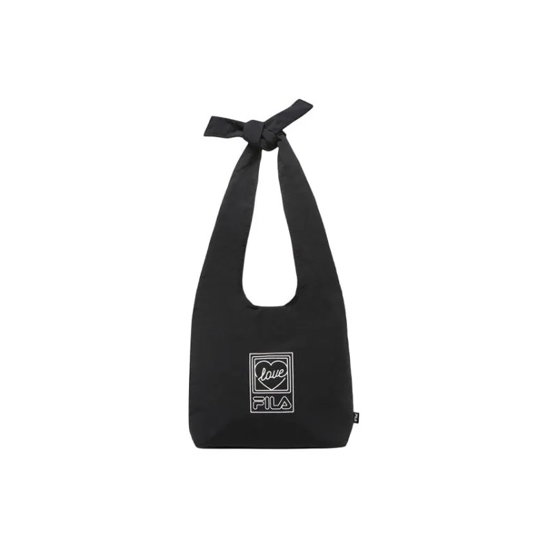 FILA Nylon Handbag, Shoulder Bag Regular Unisex Black-0