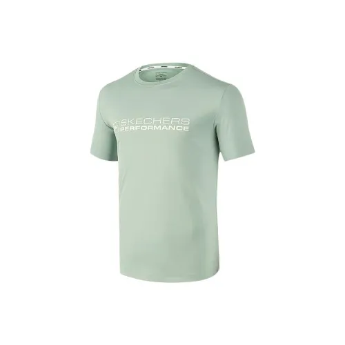 Skechers T-Shirts Men Daylily Green/003K