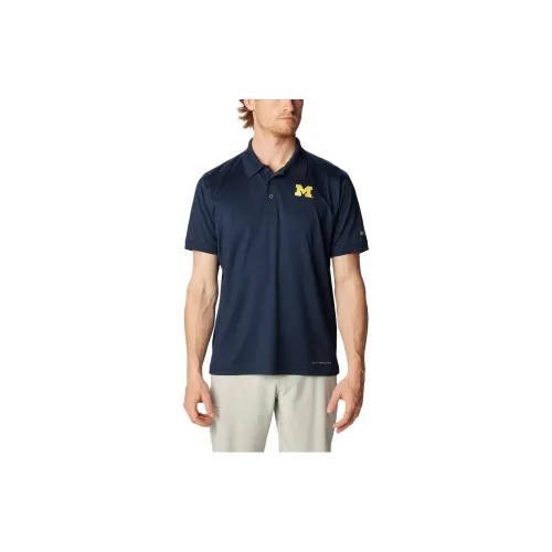 Columbia PFG Tamiami Polo Shirts Men Marine Blue