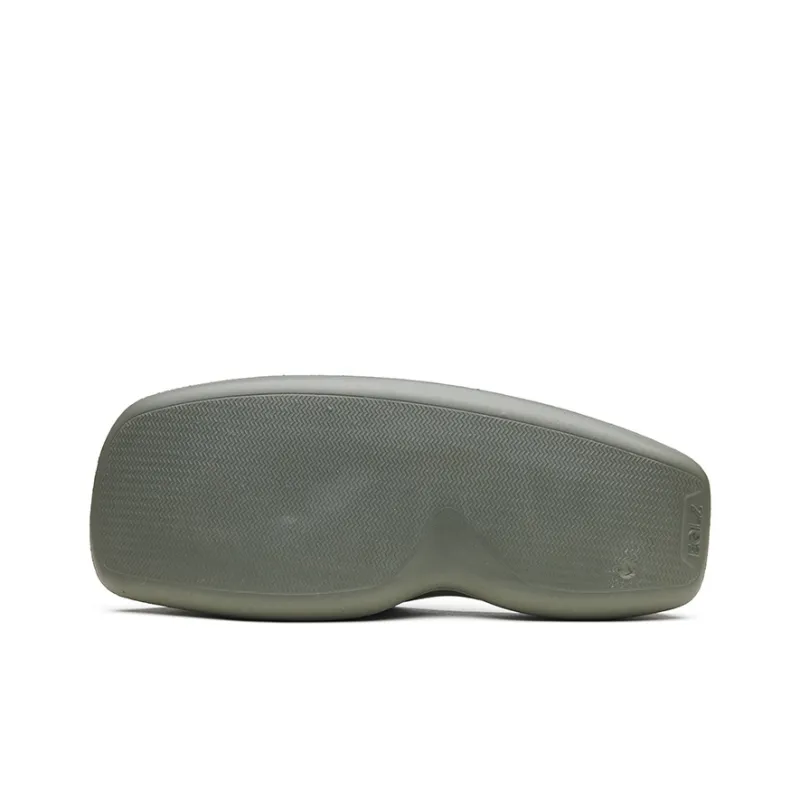 EQLZ EQUALIZER Quiet Abrasion Resistant Slide Slippers Unisex Moss Gray-6